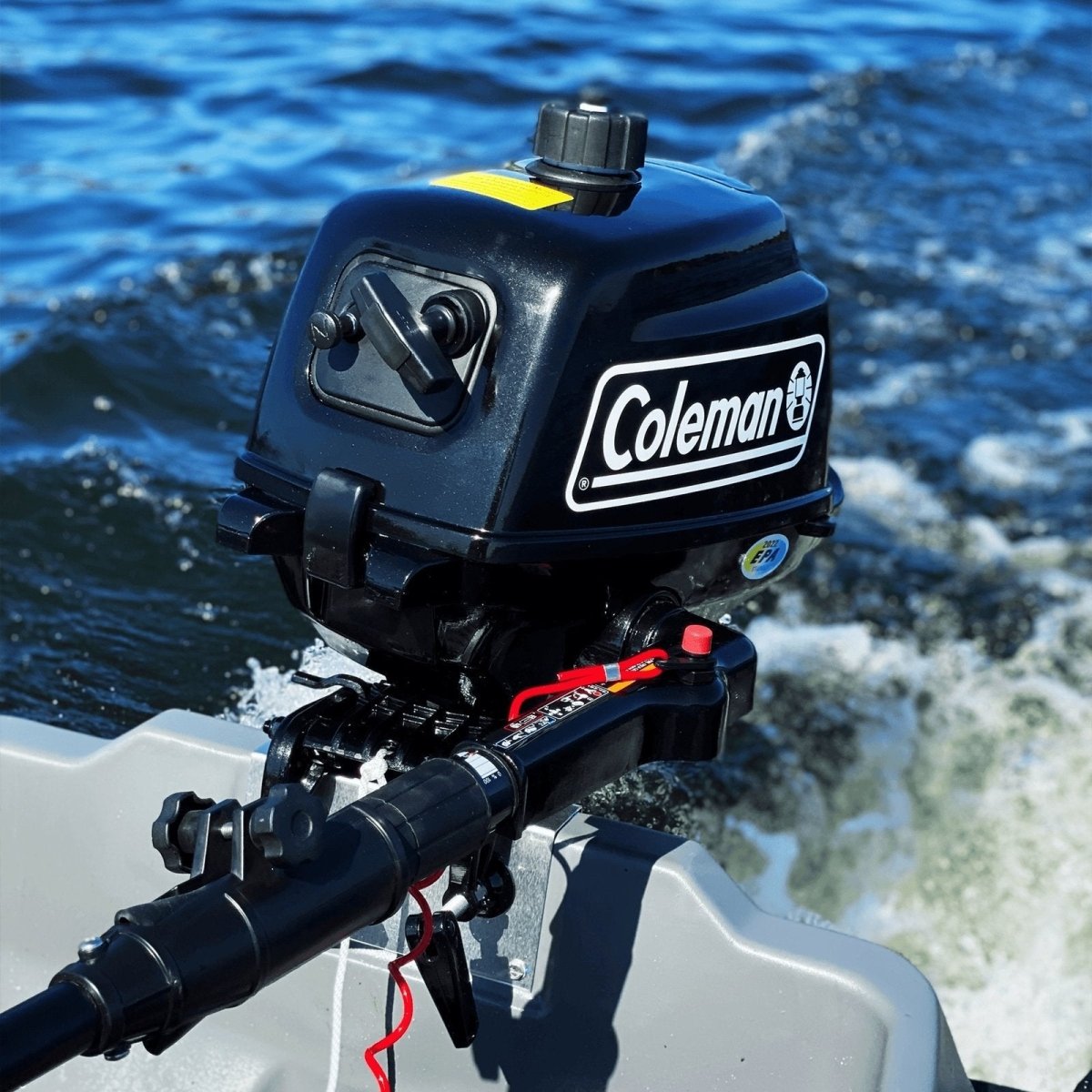 Coleman Powersports 5 HP 4 Stroke Outboard Boat Motor with Easy Pull Start F5BMS - Ezonesglobal - Buy at Wine Coolers Online