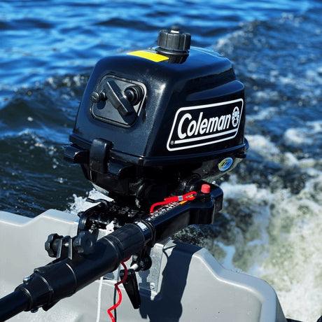 Coleman Powersports 5 HP 4 Stroke Outboard Boat Motor with Easy Pull Start F5BMS - Ezonesglobal - Buy at Wine Coolers Online
