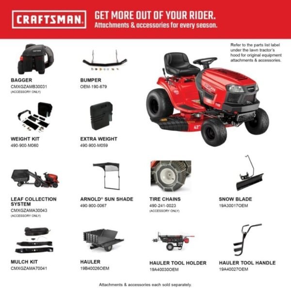 Craftsman 42 - in. Gear Gas Riding Mower - Ezonesglobal - Buy at Wine Coolers Online