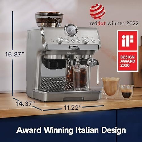 De’Longhi La Specialista Arte Evo Espresso Machine – Compact Cold Brew Coffee Maker with Grinder, Milk Steam Wand/Frother & Tamping Tools – Home Barista Kit for Lattes, Cappuccinos, Iced Coffee - Ezonesglobal - Buy at Wine Coolers Online