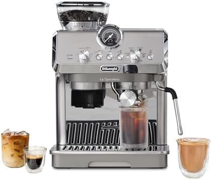 De’Longhi La Specialista Arte Evo Espresso Machine – Compact Cold Brew Coffee Maker with Grinder, Milk Steam Wand/Frother & Tamping Tools – Home Barista Kit for Lattes, Cappuccinos, Iced Coffee - Ezonesglobal - Buy at Wine Coolers Online