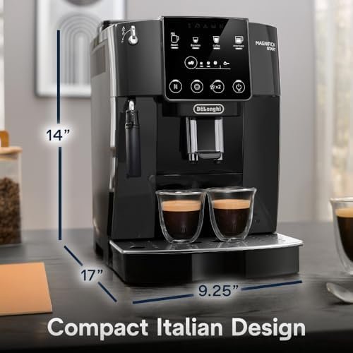 De’Longhi Magnifica Start Automatic Espresso Machine with Manual Milk Frother & Built in Grinder – 3 One - Touch Recipes, Easy - to - Clean, Home Barista Coffee Maker for Lattes, Cappuccino, Iced Coffee - Ezonesglobal - Buy at Wine Coolers Online
