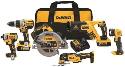 DEWALT 20V MAX Power Tool Combo Kit, 6 - Tool Cordless Power Tool Set with 2 Batteries and Charger (DCK694P2) - Ezonesglobal - Buy at Wine Coolers Online