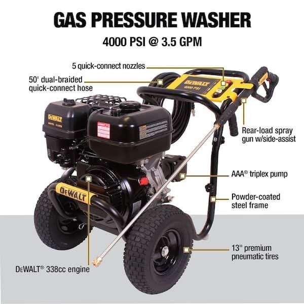 DeWalt 4000 PSI 3.5 GPM Cold Water Gas Pressure Washer - Ezonesglobal - Buy at Wine Coolers Online
