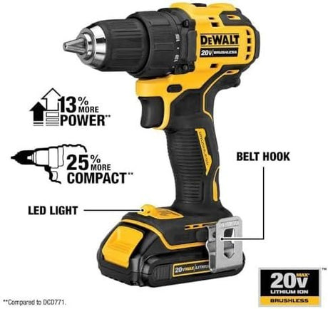 DEWALT ATOMIC 20V MAX* Cordless Drill Combo Kit, Compact (DCK278C2) - Ezonesglobal - Buy at Wine Coolers Online