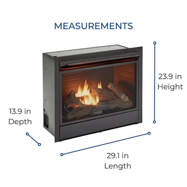 Duluth Forge Dual Fuel Ventless Gas Fireplace Insert - Ezonesglobal - Buy at Wine Coolers Online