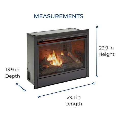 Duluth Forge Dual Fuel Ventless Gas Fireplace Insert - Ezonesglobal - Buy at Wine Coolers Online