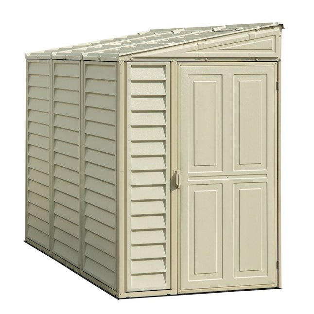 DuraMax Building Products 4 - ft x 8 - ft Sidemate Off - white Lean - to Vinyl Storage Shed - Ezonesglobal - Buy at Wine Coolers Online