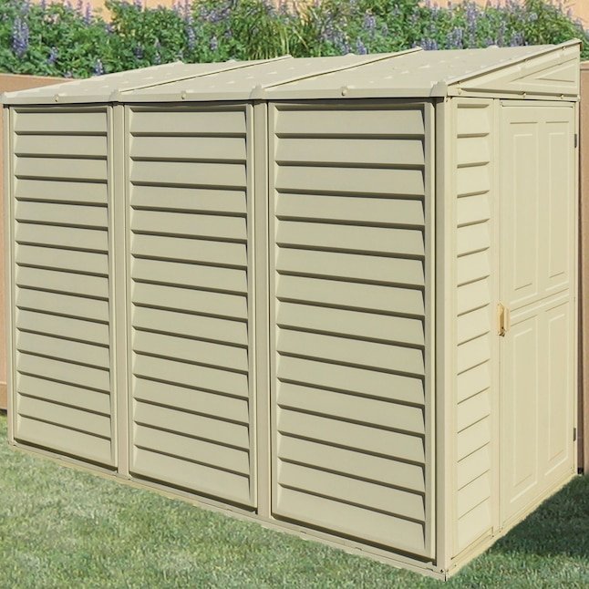 DuraMax Building Products 4 - ft x 8 - ft Sidemate Off - white Lean - to Vinyl Storage Shed - Ezonesglobal - Buy at Wine Coolers Online