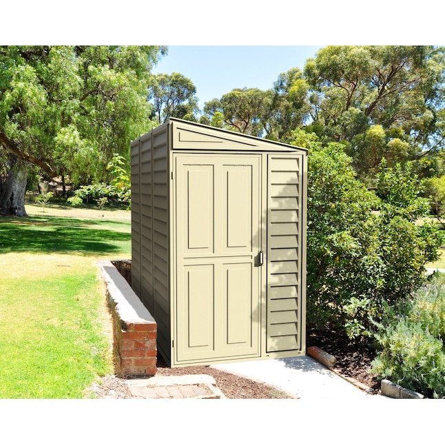 DuraMax Building Products 4 - ft x 8 - ft Sidemate Off - white Lean - to Vinyl Storage Shed - Ezonesglobal - Buy at Wine Coolers Online
