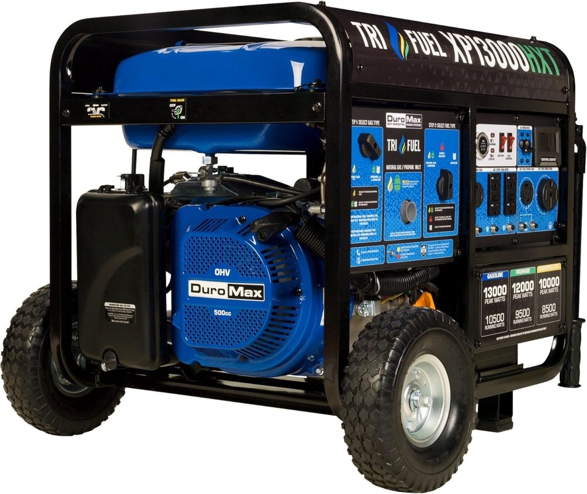 DuroMax 13,000 Watt Tri Fuel Portable HXT Generator XP13000HXT - Ezonesglobal - Buy at Wine Coolers Online