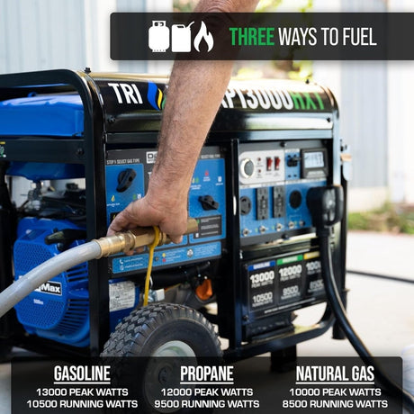 DuroMax 13,000 Watt Tri Fuel Portable HXT Generator XP13000HXT - Ezonesglobal - Buy at Wine Coolers Online