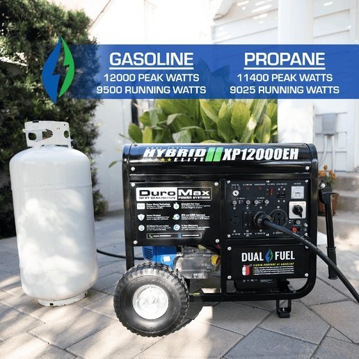 DuroMax DS12000EH 12,000 Watt Dual Fuel Portable Generator - Ezonesglobal - Buy at Wine Coolers Online