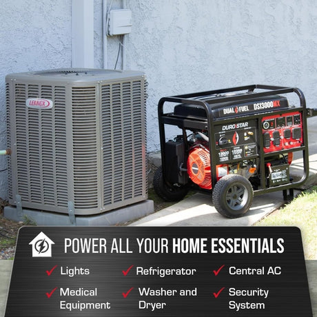 DuroMax DS13000MX Dual Fuel Portable Generator - Ezonesglobal - Buy at Wine Coolers Online