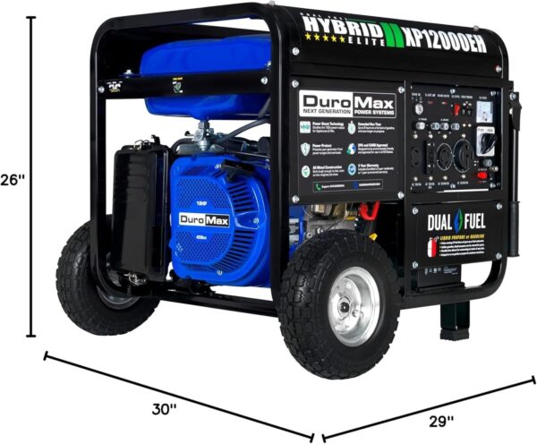 DuroMax XP12000EH 12,000 Watt Dual Fuel Portable Generator - Ezonesglobal - Buy at Wine Coolers Online