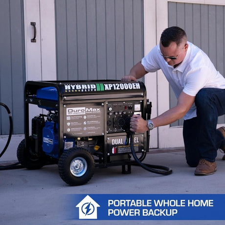 DuroMax XP12000EH 12,000 Watt Dual Fuel Portable Generator - Ezonesglobal - Buy at Wine Coolers Online