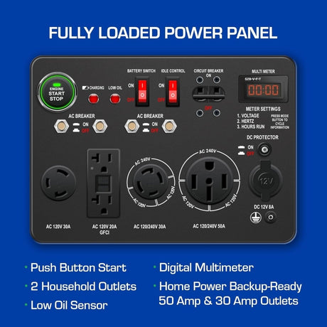 DuroMax XP13000EH 13,000 Watt Dual Fuel Portable Generator - Ezonesglobal - Buy at Wine Coolers Online