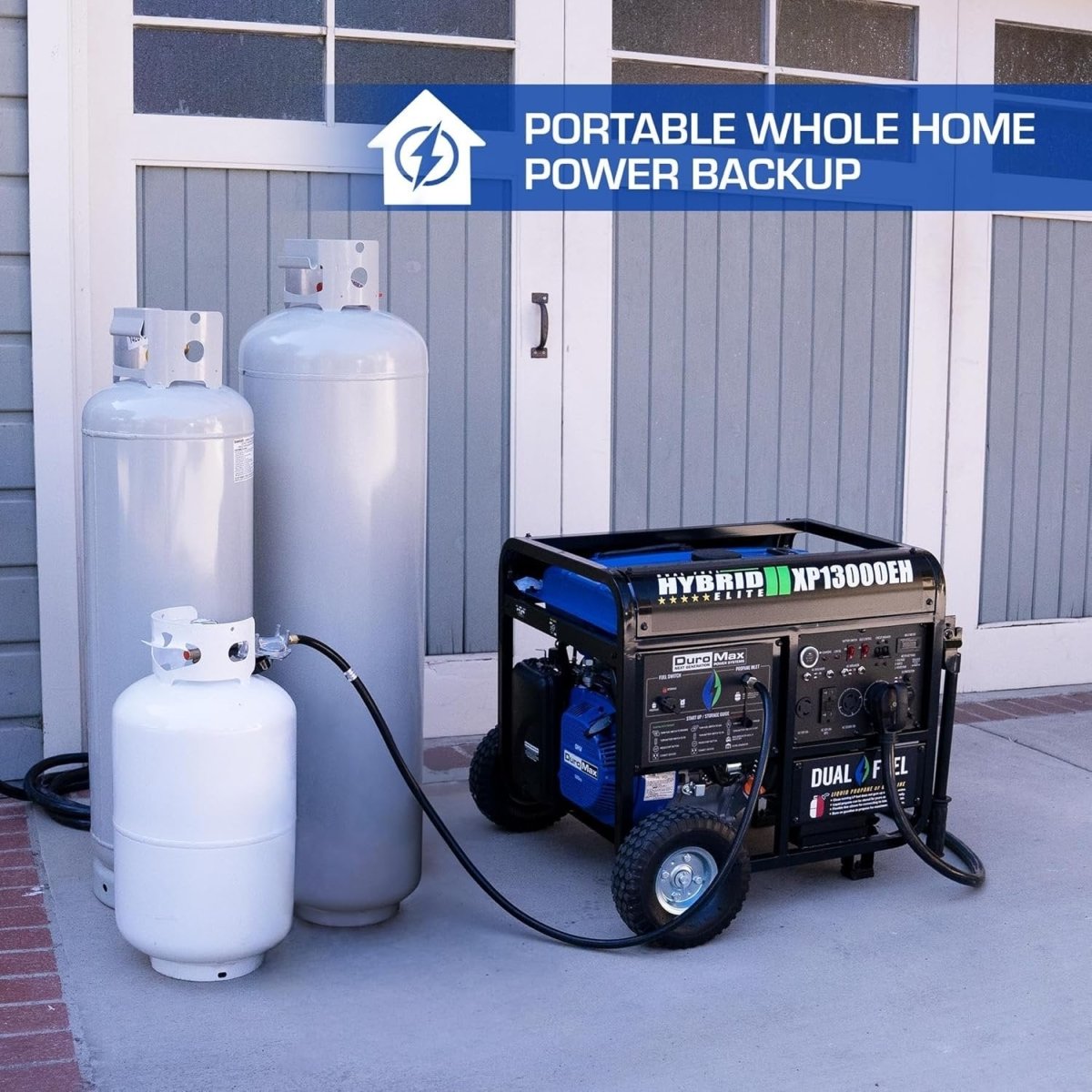 DuroMax XP13000EH 13,000 Watt Dual Fuel Portable Generator - Ezonesglobal - Buy at Wine Coolers Online