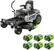 EGO Power+ Electric Riding Lawn Mower, 52″ Deck with Zero Turn Radius, Includes (6) 56V 12.0Ah Batteries and Charger – ZT5207L - Ezonesglobal - Buy at Wine Coolers Online