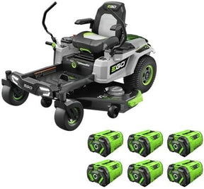 EGO Power+ Electric Riding Lawn Mower, 52″ Deck with Zero Turn Radius, Includes (6) 56V 12.0Ah Batteries and Charger – ZT5207L - Ezonesglobal - Buy at Wine Coolers Online