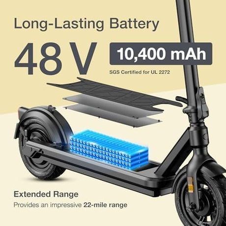 Electric Scooter – VX2 PRO Swiss Engineered Electric Scooters for Adults – 1300W Peak Power 22, 28, 37 - Mile Ranges, IPX6 Water Resistant Fast Electric Scooter – 24 Months Support - Ezonesglobal - Buy at Wine Coolers Online