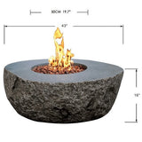 Elementi Boulder Outdoor Fire Pit Table - Ezonesglobal - Buy at Wine Coolers Online