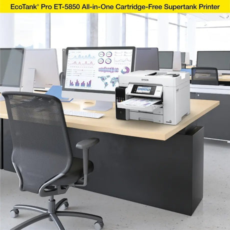 Epson EcoTank Pro ET - 5850 Wireless Color All - in - One Supertank Printer C11CJ29201 - Ezonesglobal - Buy at Wine Coolers Online