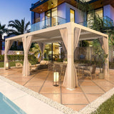 EROMMY 12’x24′ Outdoor Louvered Pergola Gazebo - Ezonesglobal - Buy at Wine Coolers Online