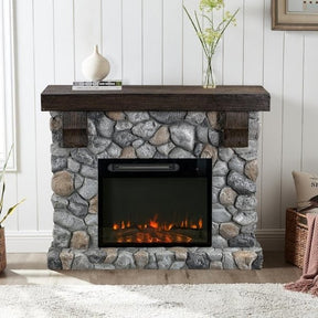 Festivo 44 in. Freestanding Electric Fireplace - Ezonesglobal - Buy at Wine Coolers Online