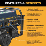 Firman 11600W Tri Fuel Portable Generator - Ezonesglobal - Buy at Wine Coolers Online