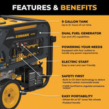 Firman H07553 7500/9400W Dual Fuel Generator - Ezonesglobal - Buy at Wine Coolers Online