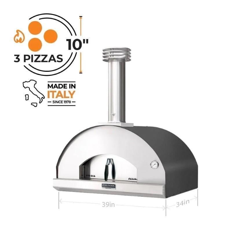 Fontana Forni Mangiafuoco Wood - Fired Pizza Oven – Anthracite – FTMF - A - Ezonesglobal - Buy at Wine Coolers Online