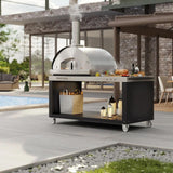 Fontana Forni Mangiafuoco Wood - Fired Pizza Oven – Stainless – FTMF - S - Ezonesglobal - Buy at Wine Coolers Online