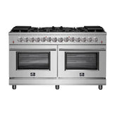 FORNO Massimo 60 - Inch Freestanding Dual Fuel Range in Stainless Steel – FFSGS6125 - 60 - Ezonesglobal - Buy at Wine Coolers Online