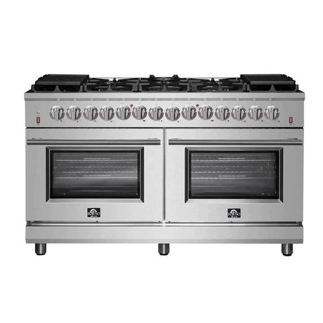FORNO Massimo 60 - Inch Freestanding Dual Fuel Range in Stainless Steel – FFSGS6125 - 60 - Ezonesglobal - Buy at Wine Coolers Online