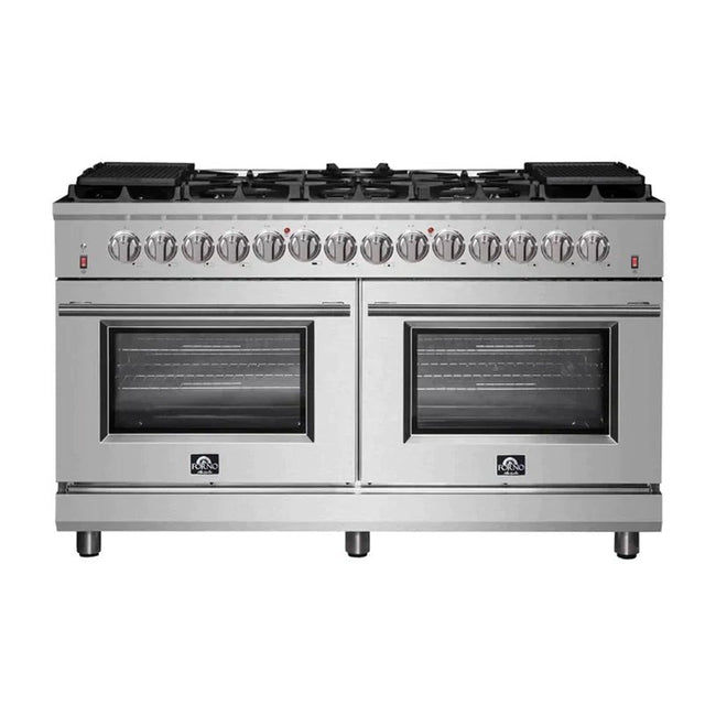 FORNO Massimo 60 - Inch Freestanding Dual Fuel Range in Stainless Steel – FFSGS6125 - 60 - Ezonesglobal - Buy at Wine Coolers Online