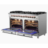 FORNO Massimo 60 - Inch Freestanding Dual Fuel Range in Stainless Steel – FFSGS6125 - 60 - Ezonesglobal - Buy at Wine Coolers Online