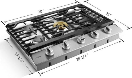Fotile 30″ Tri - Ring Gas Cooktop GLS30501 - Ezonesglobal - Buy at Wine Coolers Online