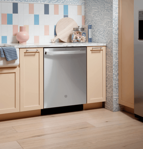 GE 24 in. Top Control Flush - Mount Dishwasher with 45 dBa Sound Level, 3rd - Rack & Dry Boost – Fingerprint Resistant Stainless - Ezonesglobal - Buy at Wine Coolers Online
