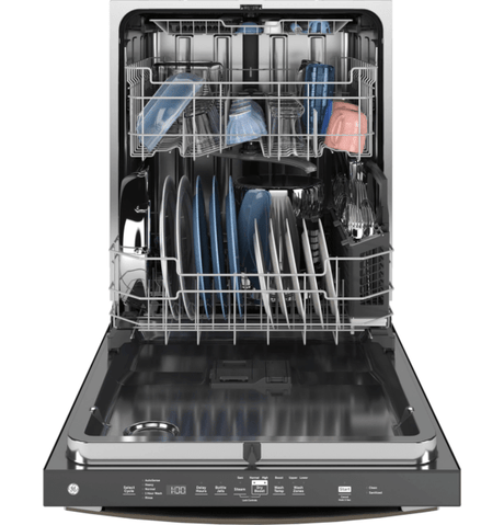 GE 24 in. Top Control Flush - Mount Dishwasher with 45 dBa Sound Level, 3rd - Rack & Dry Boost – Fingerprint Resistant Stainless - Ezonesglobal - Buy at Wine Coolers Online