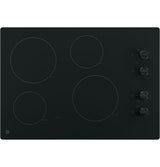 GE 30″ Built - In Knob Control Electric Cooktop JP3030DWBB - Ezonesglobal - Buy at Wine Coolers Online