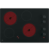 GE 30″ Built - In Knob Control Electric Cooktop JP3030DWBB - Ezonesglobal - Buy at Wine Coolers Online