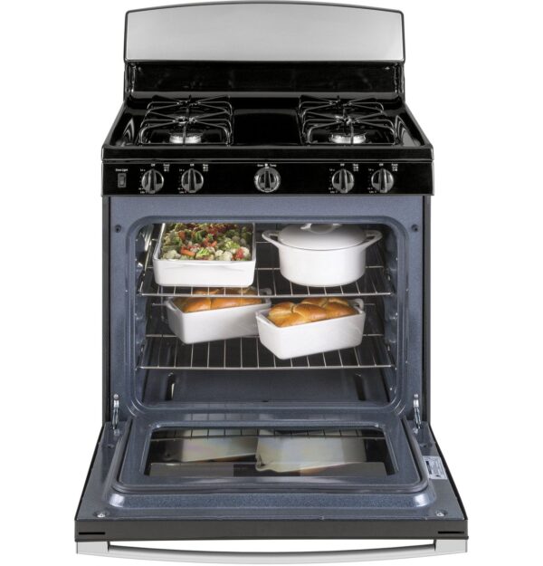 GE 30″ Free - Standing Gas Range JGBS30RETSS - Ezonesglobal - Buy at Wine Coolers Online