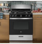 GE 30″ Free - Standing Gas Range JGBS30RETSS - Ezonesglobal - Buy at Wine Coolers Online