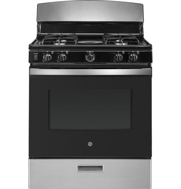 GE 30″ Free - Standing Gas Range JGBS30RETSS - Ezonesglobal - Buy at Wine Coolers Online
