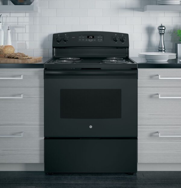 GE 30″ Freestanding Electric Range JB256DMBB - Ezonesglobal - Buy at Wine Coolers Online