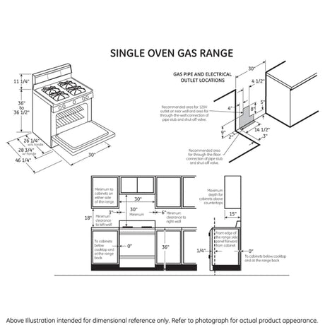 GE 30″ Freestanding Gas Range - Ezonesglobal - Buy at Wine Coolers Online