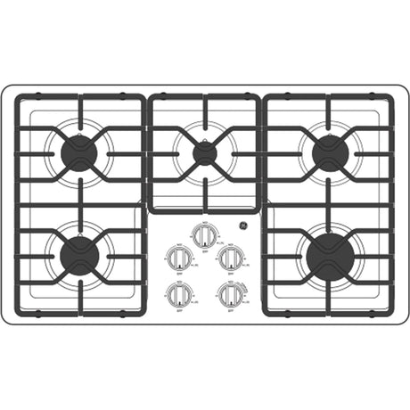 GE 36″ Built - In Gas Cooktop JGP3036SLSS - Ezonesglobal - Buy at Wine Coolers Online