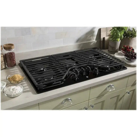 GE 36″ Built - in Gas Cooktop JGP5036DLBB - Ezonesglobal - Buy at Wine Coolers Online
