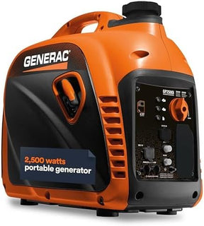 Generac 8251 GP2500i 2,500 - Watt Gas Powered Portable Inverter Generator – Compact and Lightweight Design – Produces Clean, Stable Power – COsense Technology – CARB Compliant – Orange/Black - Ezonesglobal - Buy at Wine Coolers Online